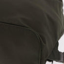 PRADA Backpack Nylon Khaki Silver Auth ar14006-18