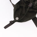 PRADA Backpack Nylon Khaki Silver Auth ar14006-10