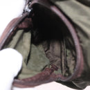 PRADA Backpack Nylon Khaki Silver Auth ar14006-24