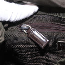 PRADA Backpack Nylon Khaki Silver Auth ar14006-25
