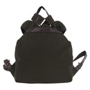 PRADA Backpack Nylon Khaki Silver Auth ar14006-2