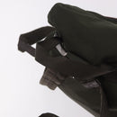 PRADA Backpack Nylon Khaki Silver Auth ar14006-7
