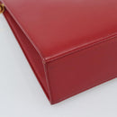 MCM Shoulder Bag Leather Red Gold Auth ar14008-11