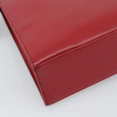 MCM Shoulder Bag Leather Red Gold Auth ar14008-13