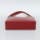 MCM Shoulder Bag Leather Red Gold Auth ar14008-9