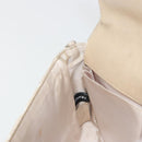CHANEL New Travel Line Chain Shoulder Bag Canvas Beige Silver CC Auth ar14011SAV-20