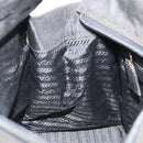 PRADA Hand Bag Nylon Black Gold Auth ar14012-19