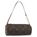 LOUIS VUITTON Monogram Papillon Pouch LV Auth ar14013-1
