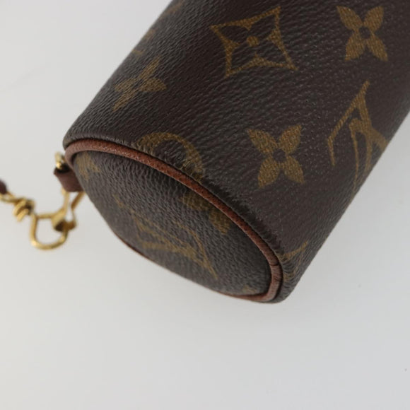 LOUIS VUITTON Monogram Papillon Pouch LV Auth ar14013