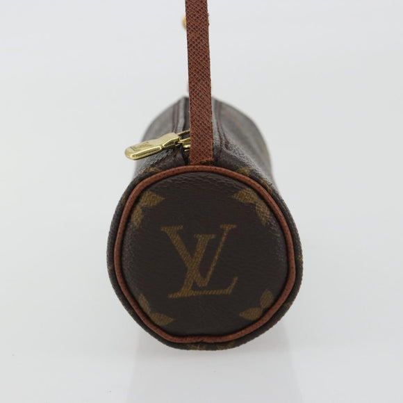 LOUIS VUITTON Monogram Papillon Pouch LV Auth ar14013