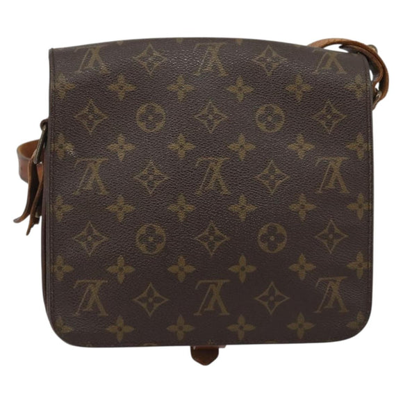 LOUIS VUITTON Monogram Cartouchiere MM Shoulder Bag M51253 LV Auth ar14014