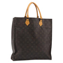 LOUIS VUITTON Monogram Sac Plat Hand Bag M51140 LV Auth ar14015-1