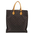 LOUIS VUITTON Monogram Sac Plat Hand Bag M51140 LV Auth ar14015-2