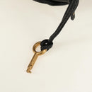 Chloe Paddington Hand Bag Leather Black Gold Silver Auth ar14018SAM-21