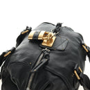 Chloe Paddington Hand Bag Leather Black Gold Silver Auth ar14018SAM-7