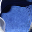 CELINE Hand Bag Leather Blue Silver Auth ar14019A-10