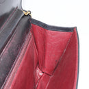 CHANEL Matelasse Chain Hand Bag Lamb Skin Black Gold CC Auth ar14020-20