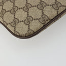 GUCCI GG Supreme Web Sherry Line Bag PVC Beige Gold 904 02 047 Auth ar14021-13