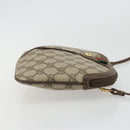 GUCCI GG Supreme Web Sherry Line Bag PVC Beige Gold 904 02 047 Auth ar14021-4