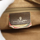 GUCCI GG Supreme Hand Bag PVC Beige Gold Auth ar14025-15