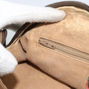 GUCCI GG Supreme Hand Bag PVC Beige Gold Auth ar14025-19