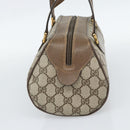 GUCCI GG Supreme Hand Bag PVC Beige Gold Auth ar14025-5