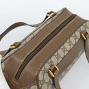 GUCCI GG Supreme Hand Bag PVC Beige Gold Auth ar14025-6