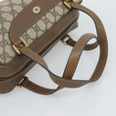 GUCCI GG Supreme Hand Bag PVC Beige Gold Auth ar14025-7
