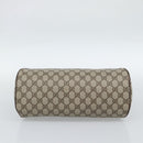 GUCCI GG Supreme Hand Bag PVC Beige Gold Auth ar14025-9