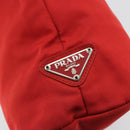 PRADA Hand Bag Nylon Red Silver Auth ar14026-17