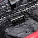 PRADA Hand Bag Nylon Red Silver Auth ar14026-18