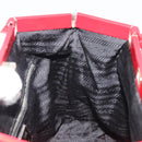 PRADA Hand Bag Nylon Red Silver Auth ar14026-19