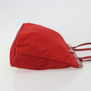 PRADA Hand Bag Nylon Red Silver Auth ar14026-3