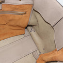 Chloe Tote Bag Leather Gray Gold Auth ar14027-16