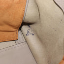 Chloe Tote Bag Leather Gray Gold Auth ar14027-17