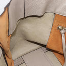 Chloe Tote Bag Leather Gray Gold Auth ar14027-18