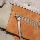 Chloe Tote Bag Leather Gray Gold Auth ar14027-19