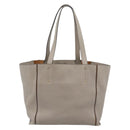 Chloe Tote Bag Leather Gray Gold Auth ar14027-3