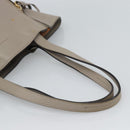 Chloe Tote Bag Leather Gray Gold Auth ar14027-7