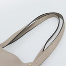 Chloe Tote Bag Leather Gray Gold Auth ar14027-8