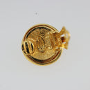 CHANEL Earring Metal Gold Tone CC Auth ar14032V-10