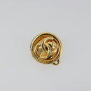 CHANEL Earring Metal Gold Tone CC Auth ar14032V-2