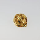 CHANEL Earring Metal Gold Tone CC Auth ar14032V-3