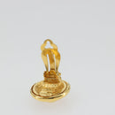 CHANEL Earring Metal Gold Tone CC Auth ar14032V-5