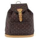 LOUIS VUITTON Monogram Montsouris GM Backpack M51135 LV Auth ar14036A-13