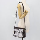 SAINT LAURENT Shoulder Bag Leather Brown Gold Auth ar14039-25