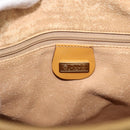 GUCCI Micro GG Hand Bag PVC Leather Beige Gold 002 084 0167 Auth ar14040-15