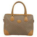 GUCCI Micro GG Hand Bag PVC Leather Beige Gold 002 084 0167 Auth ar14040-2