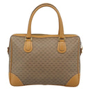 GUCCI Micro GG Hand Bag PVC Leather Beige Gold 002 084 0167 Auth ar14040-3