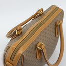 GUCCI Micro GG Hand Bag PVC Leather Beige Gold 002 084 0167 Auth ar14040-6